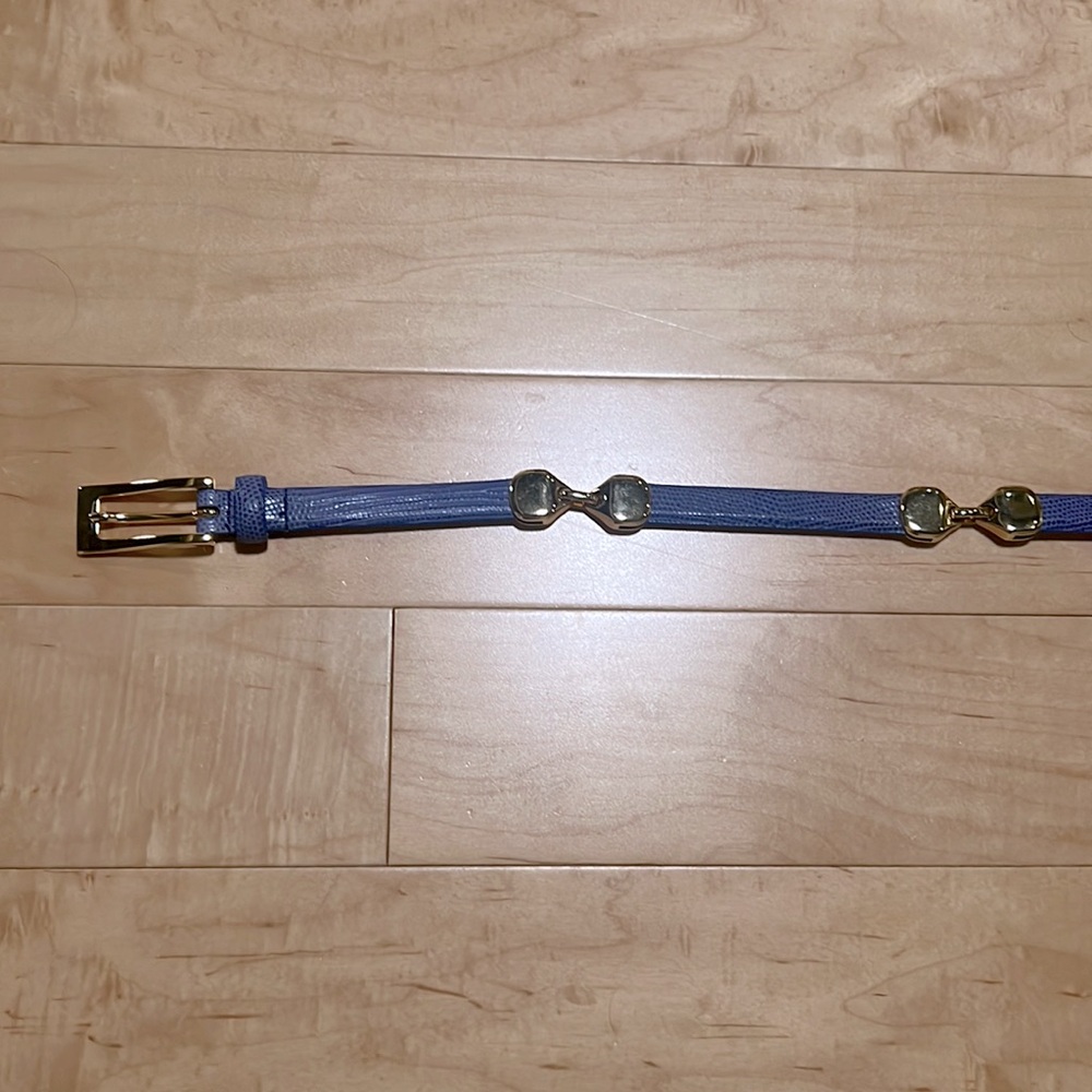 Carlisle purple leather belt